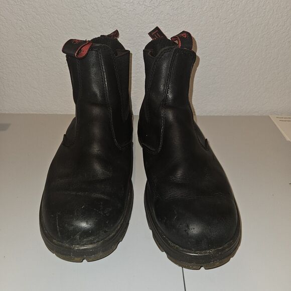 Australian UBBK Redback Men's Bobcat Slip-on Boots Soft Toe 10 AU 11 US 12 BLACk - Picture 4 of 14